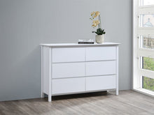 Load image into Gallery viewer, Bella 5PCE White Double Storage Bedroom Suite – Hardwood Frames