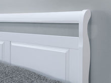 Load image into Gallery viewer, Bella White Double Bed with Trundle – Hardwood Frame