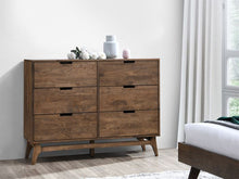 Load image into Gallery viewer, Cruz 4PCE Hardwood Queen Bedroom Suite - Rustic Walnut Finish