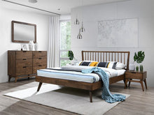Load image into Gallery viewer, Paris Dressing Table with Mirror – Rustic Walnut