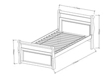 Load image into Gallery viewer, Bella 5PCE White King Single Storage Bedroom Suite – Hardwood Frame