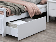 Load image into Gallery viewer, Bella White Double Bed with Storage – Hardwood Frame