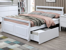 Load image into Gallery viewer, Bella 5PCE White Double Storage Bedroom Suite – Hardwood Frames