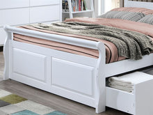 Load image into Gallery viewer, Bella 5PCE White Double Storage Bedroom Suite – Hardwood Frames
