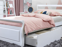 Load image into Gallery viewer, Bella 5PCE White King Single Storage Bedroom Suite – Hardwood Frame