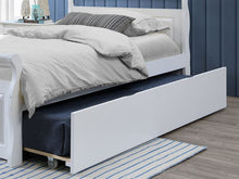 Load image into Gallery viewer, Bella 4PCE White King Single Trundle Bedroom Suite – Hardwood Frame