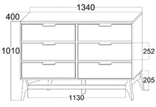 Load image into Gallery viewer, Paris Dressing Table with Mirror – Rustic Walnut