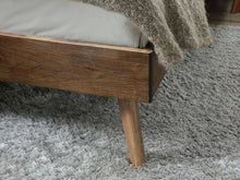 Load image into Gallery viewer, Cruz Hardwood Queen Bed Frame - Rustic Walnut Finish