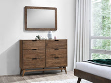 Load image into Gallery viewer, Paris Dressing Table with Mirror – Rustic Walnut