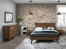 Load image into Gallery viewer, Cruz 4PCE Hardwood Queen Bedroom Suite - Rustic Walnut Finish