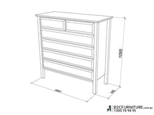 Load image into Gallery viewer, Bella 4PCE White King Single Trundle Bedroom Suite – Hardwood Frame